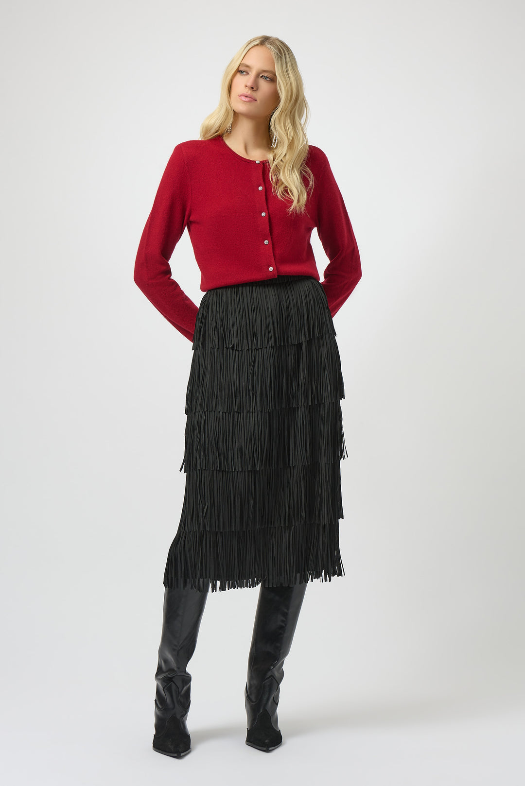 Charlie Dark Cherry Cardigan