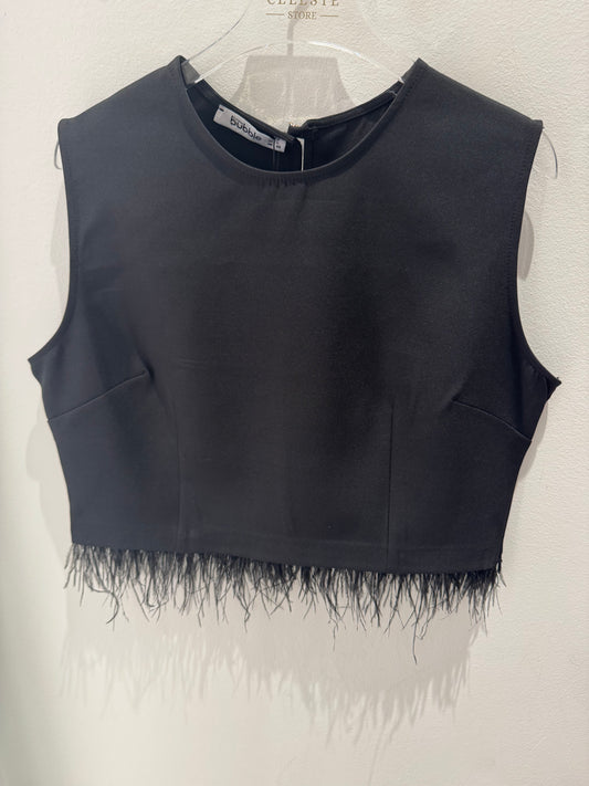Fashion Bubble - Black feather