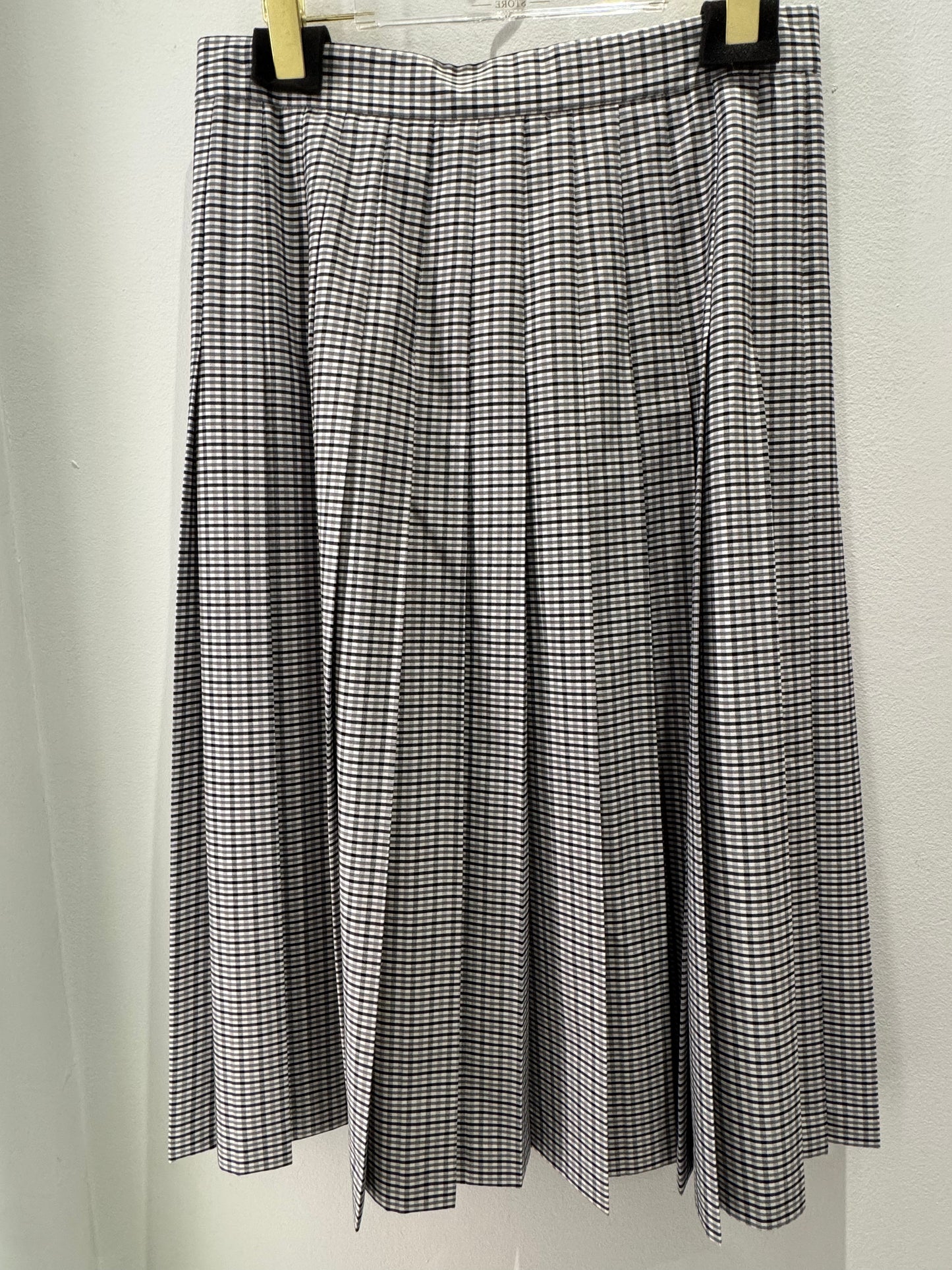 Ottodame - Gingham Pleated Skirt