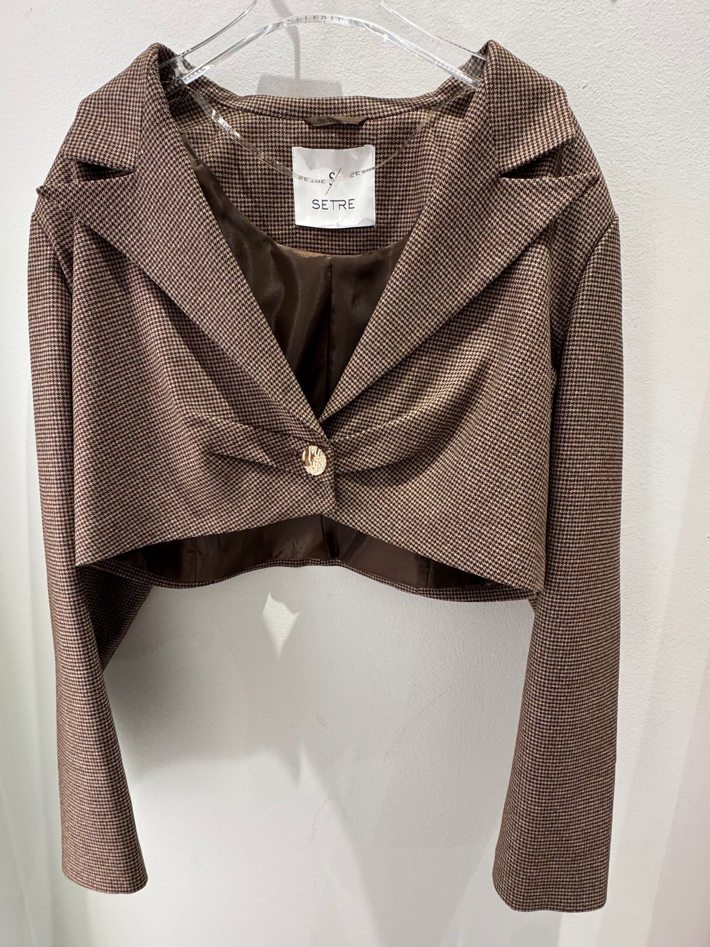 Setre - Suit Brown Crop Blazer