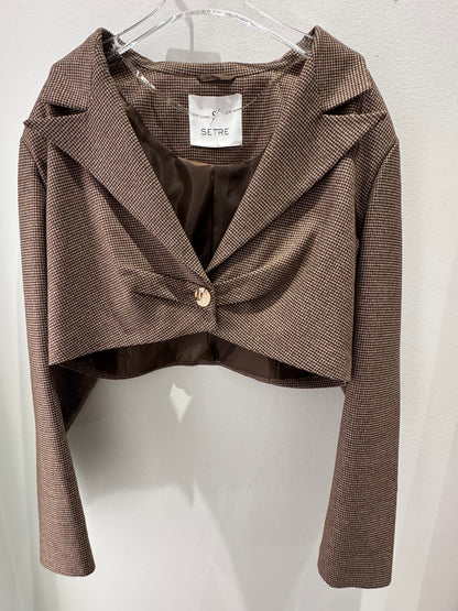 Setre - Suit Brown Crop Blazer