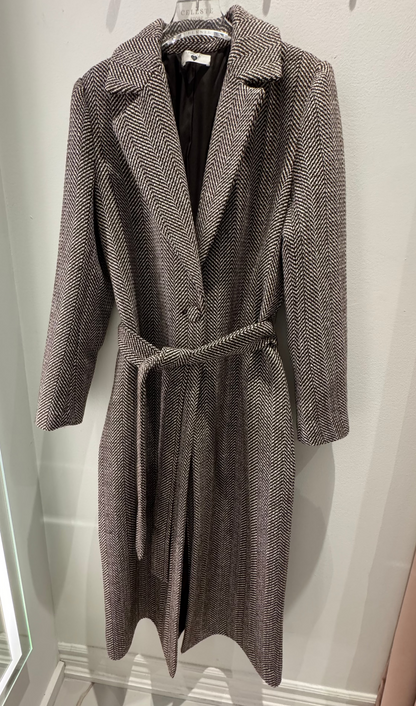 Twinset - Long Brown Wool Coat