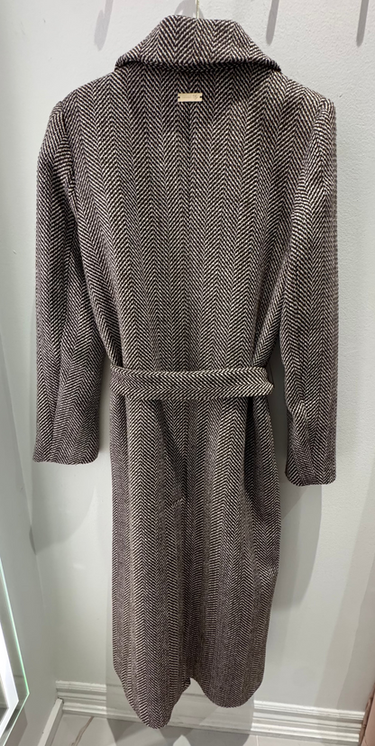 Twinset - Long Brown Wool Coat