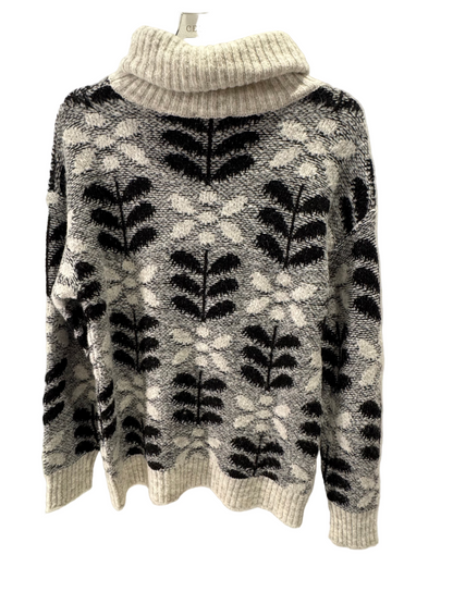 Tinta - Floral Knit Turtleneck