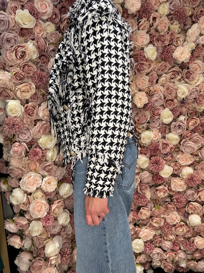 Galita - Black & White Tweed Jacket
