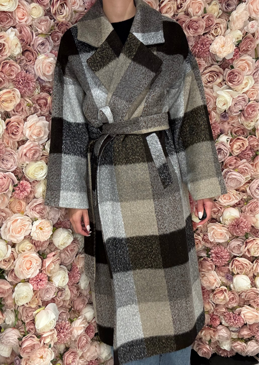 Dolce Bella - Brown Plaid Jacket