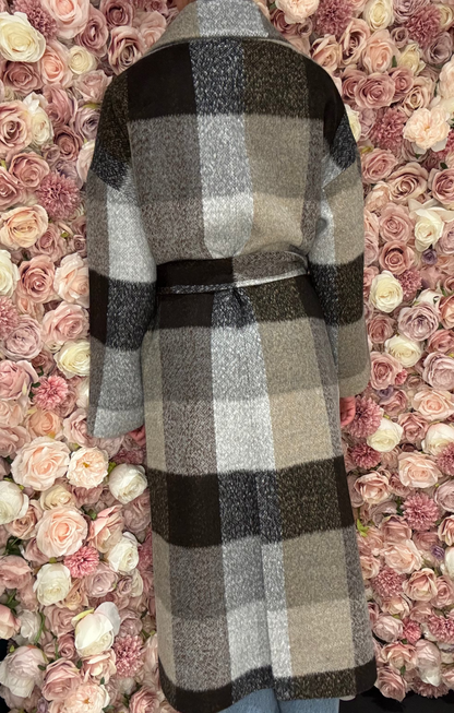 Dolce Bella - Brown Plaid Jacket
