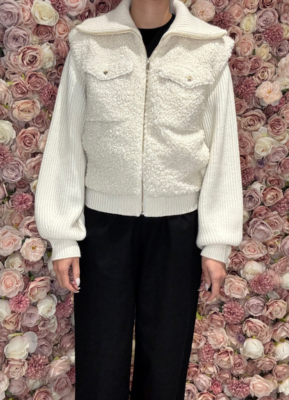 Eurofashion - Cream Teddy Jacket