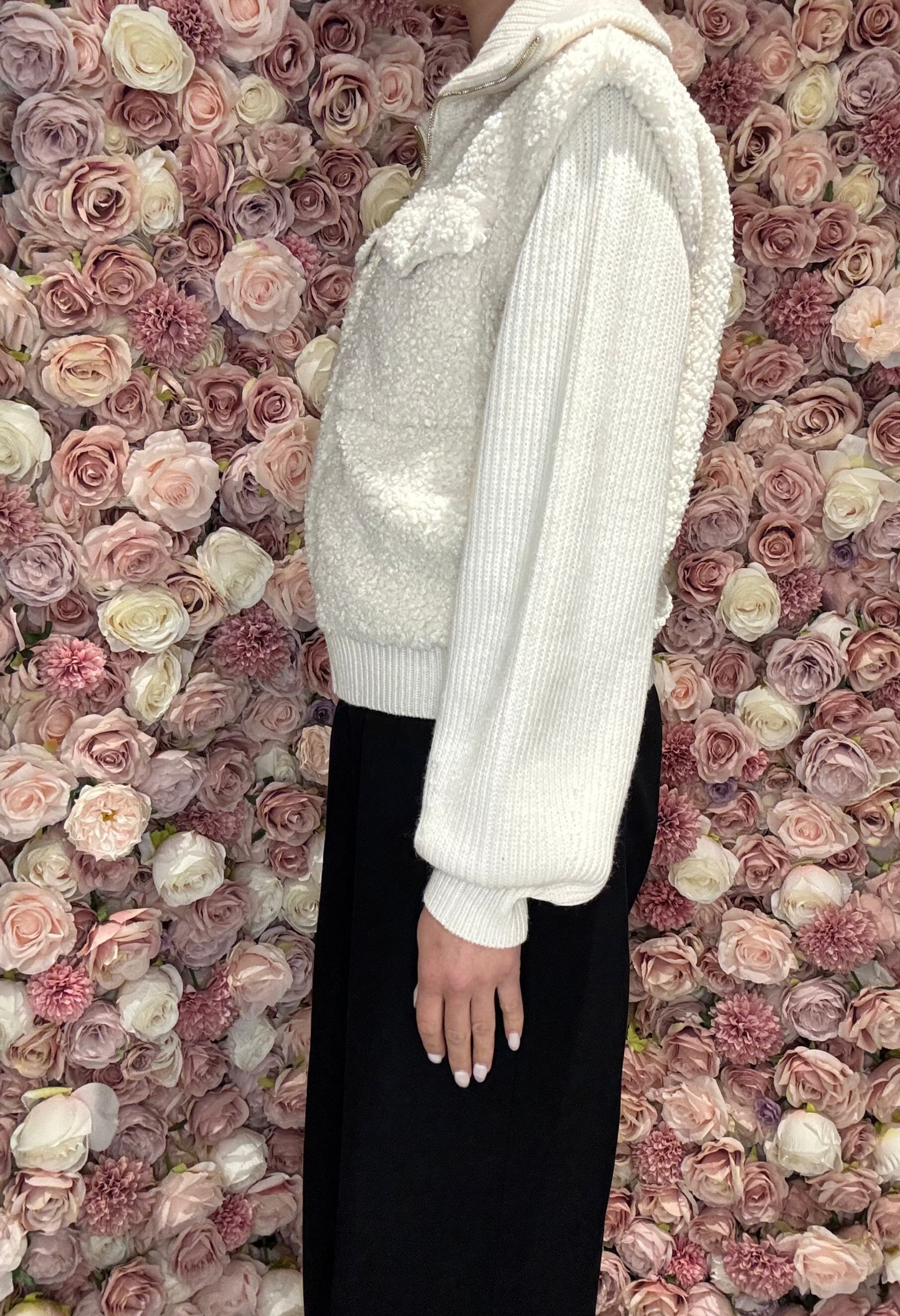 Eurofashion - Cream Teddy Jacket