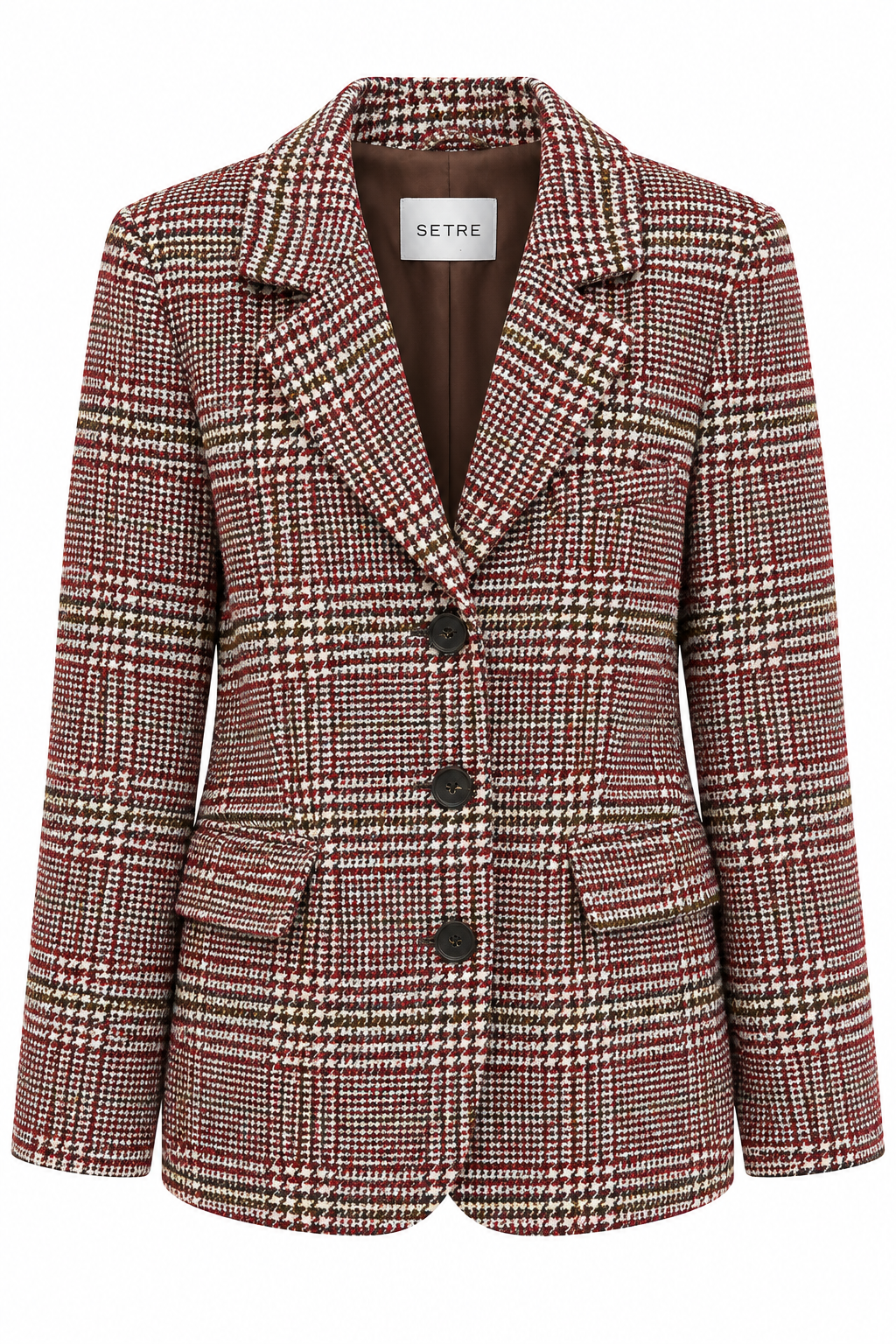 Lilly Red Houndstooth