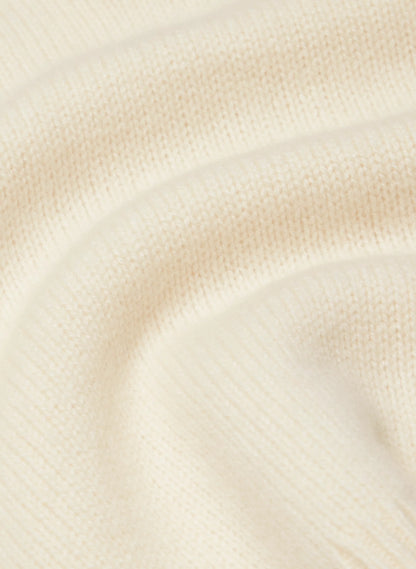 Alashan Emilia Crew Jersey Roll Sweater Ivory