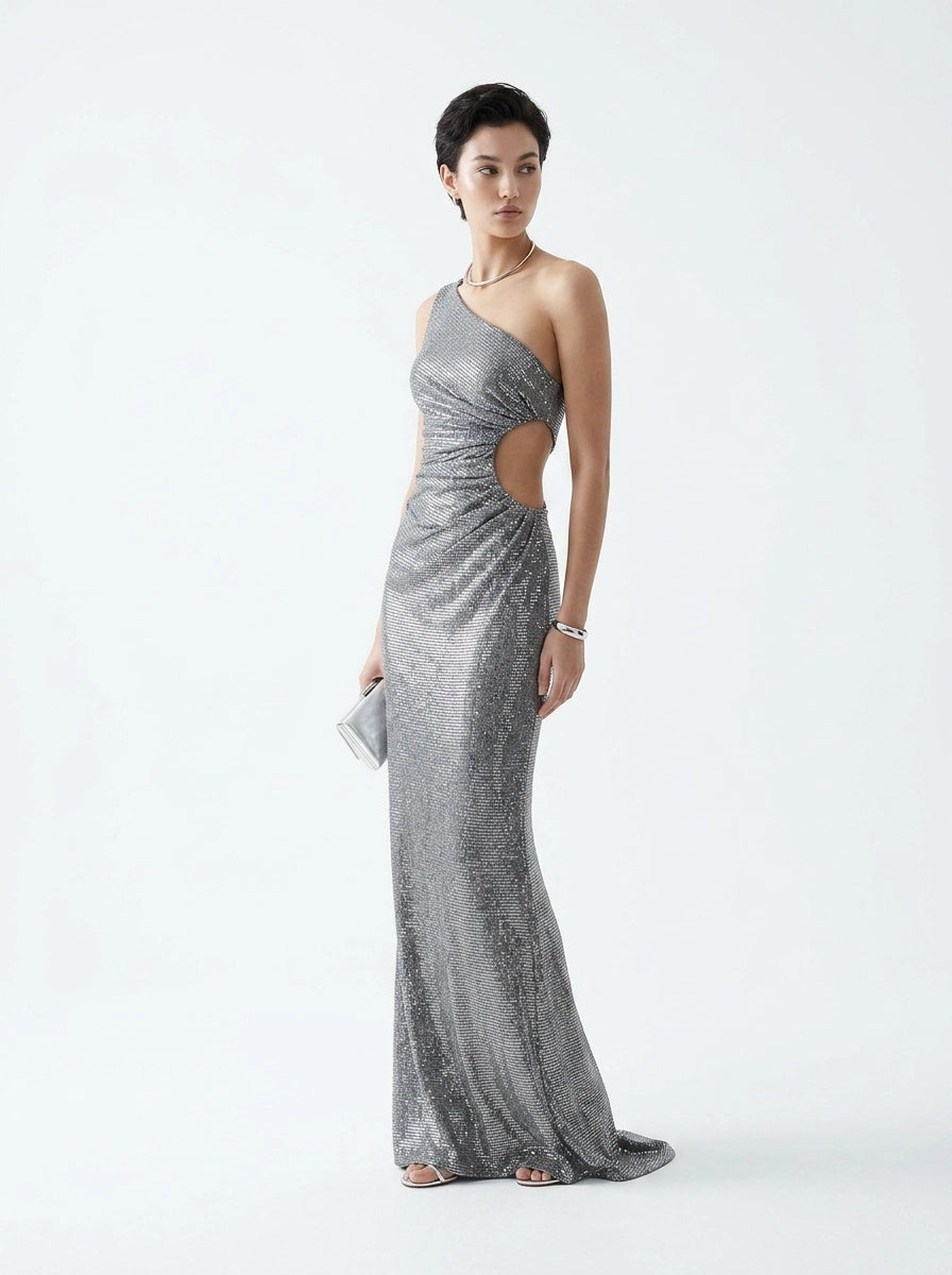 Silver Starry Night Gown - Hot Contact