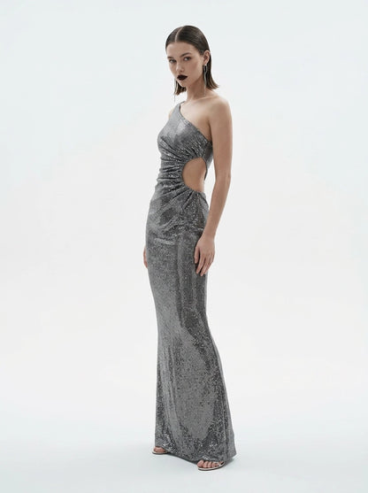 Silver Starry Night Gown - Hot Contact