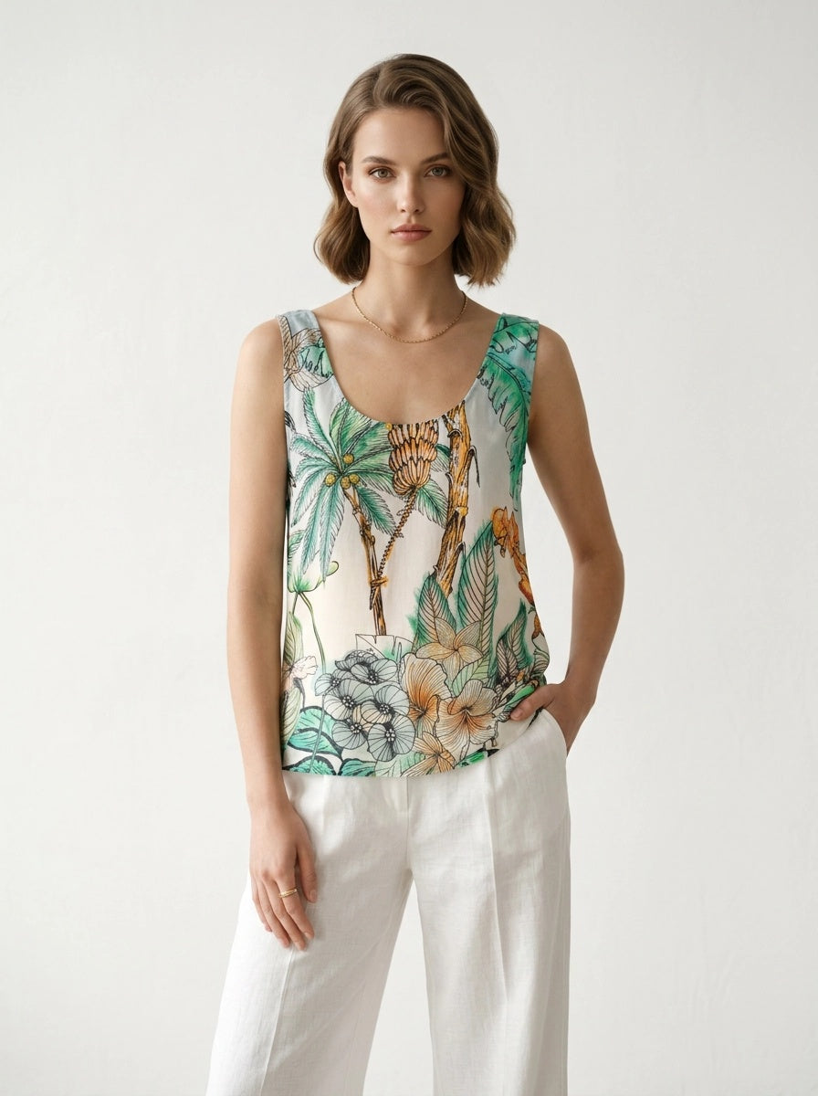Jungle Print Tank Top - Princess Goes Hollywood