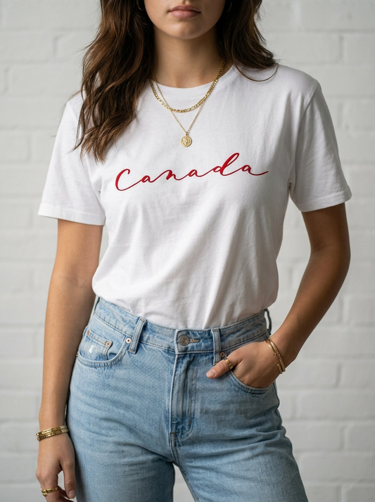 The Canada Tee, Red/White