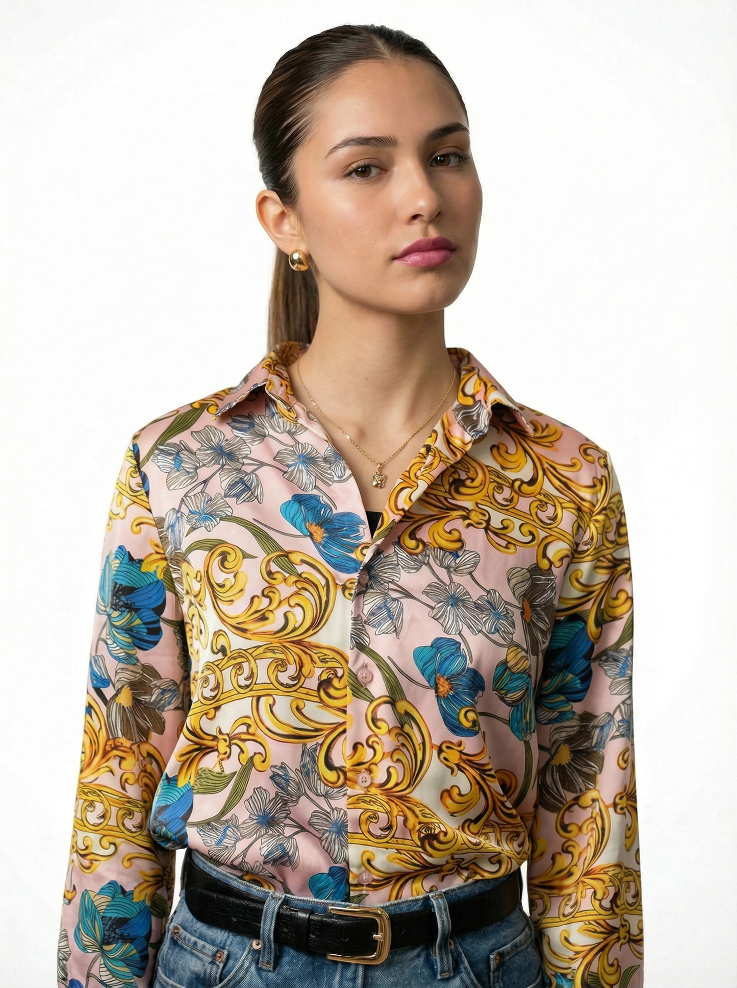 Floral Button-Up Shirt