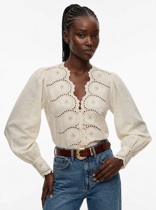 Shirt Tara Ecru - Petite Mendigote