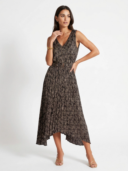 Highbrow Pleat Dress - Bishop + Young