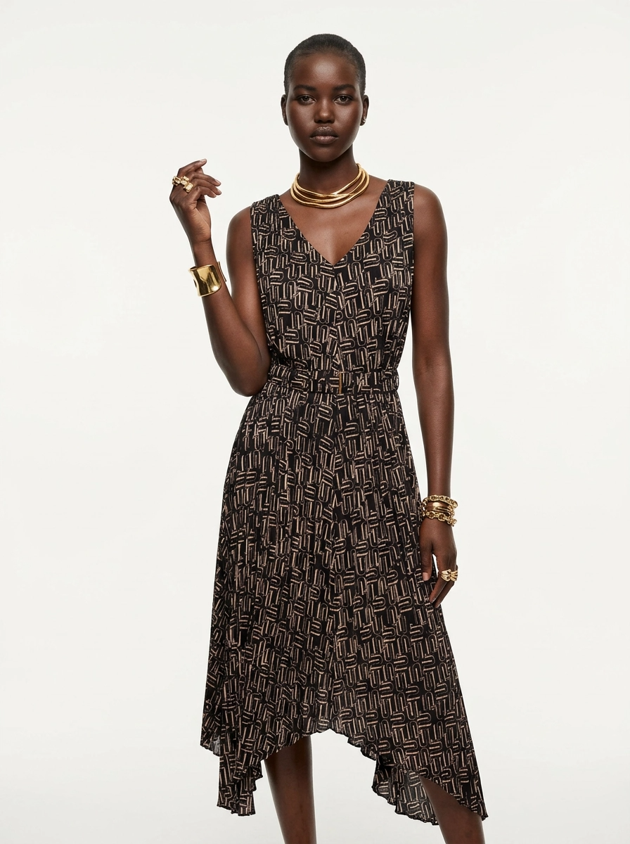 Highbrow Pleat Dress - Bishop + Young