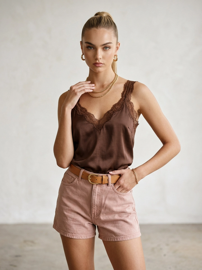 Fernanda Mocha Top - Cami