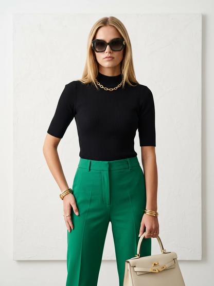 Nubia Caviar Knit Top - Numph