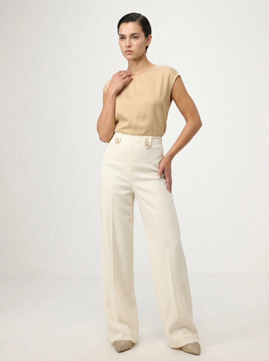 Ivory Trousers - Twinset