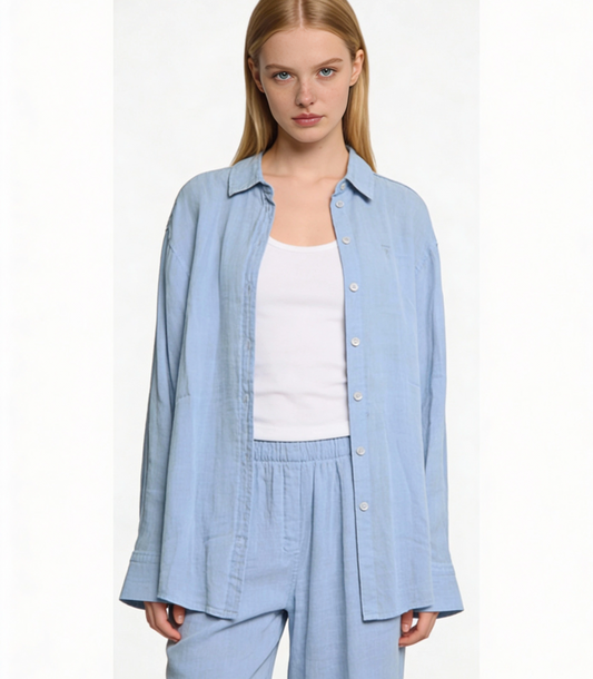 Light Blue Linen Set