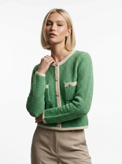 Gemary Green Cardigan - Suncoo