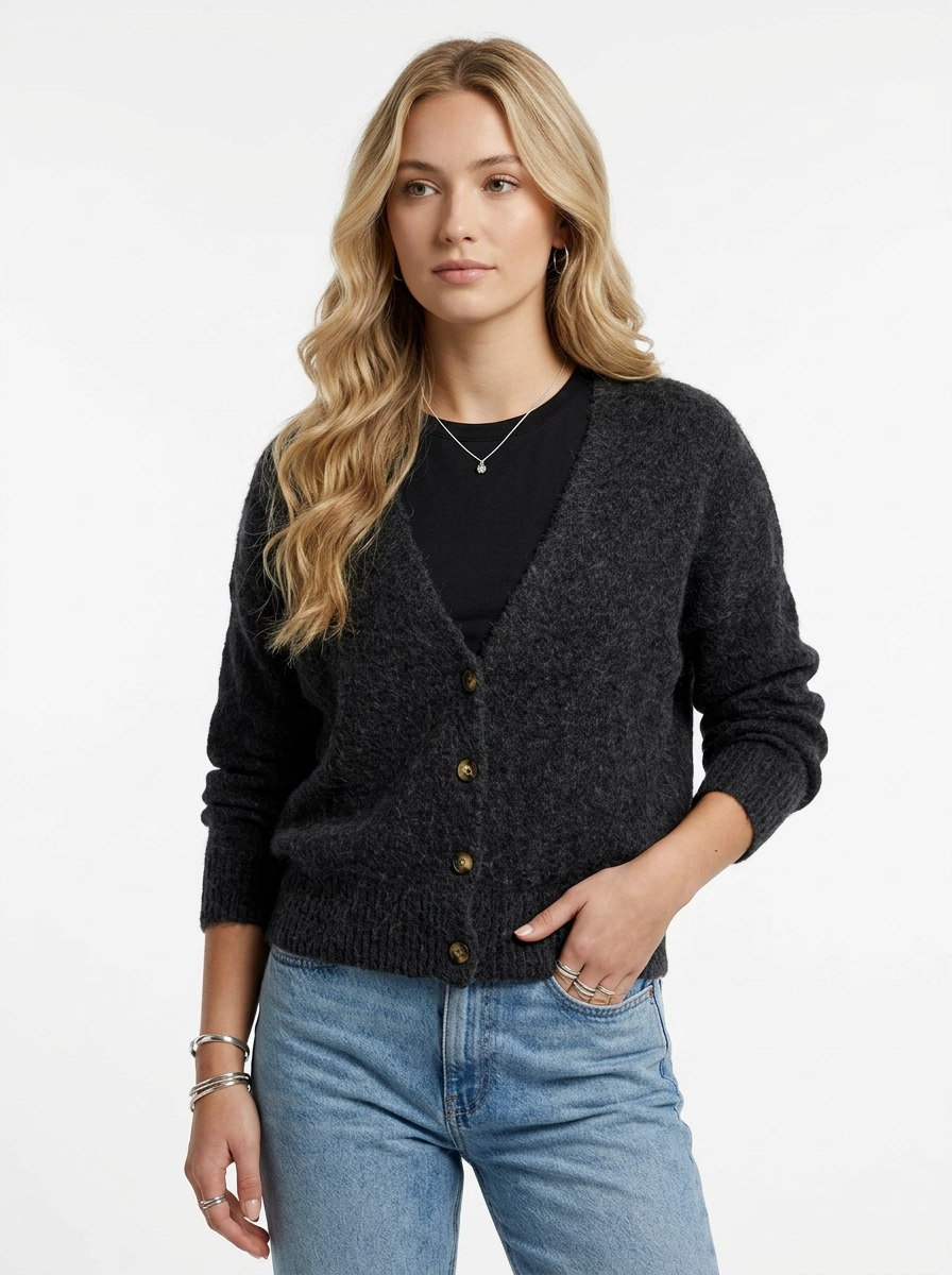 Charcoal Grey Cardigan