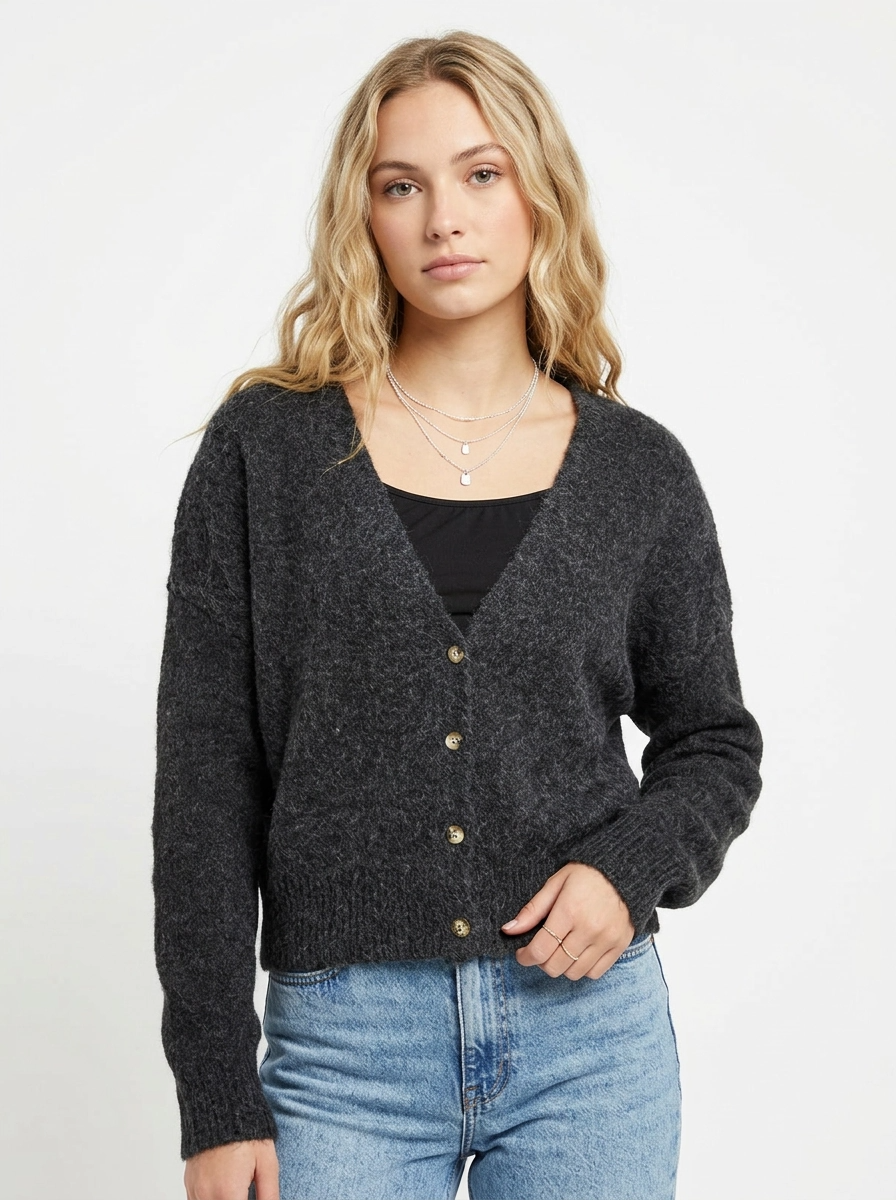 Charcoal Grey Cardigan