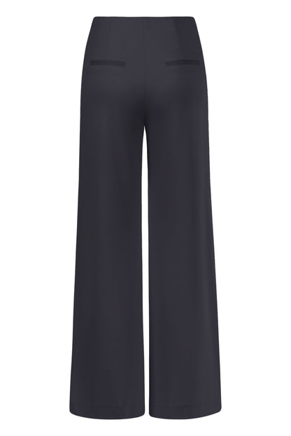 Seductive Wide Leg Black Trousers