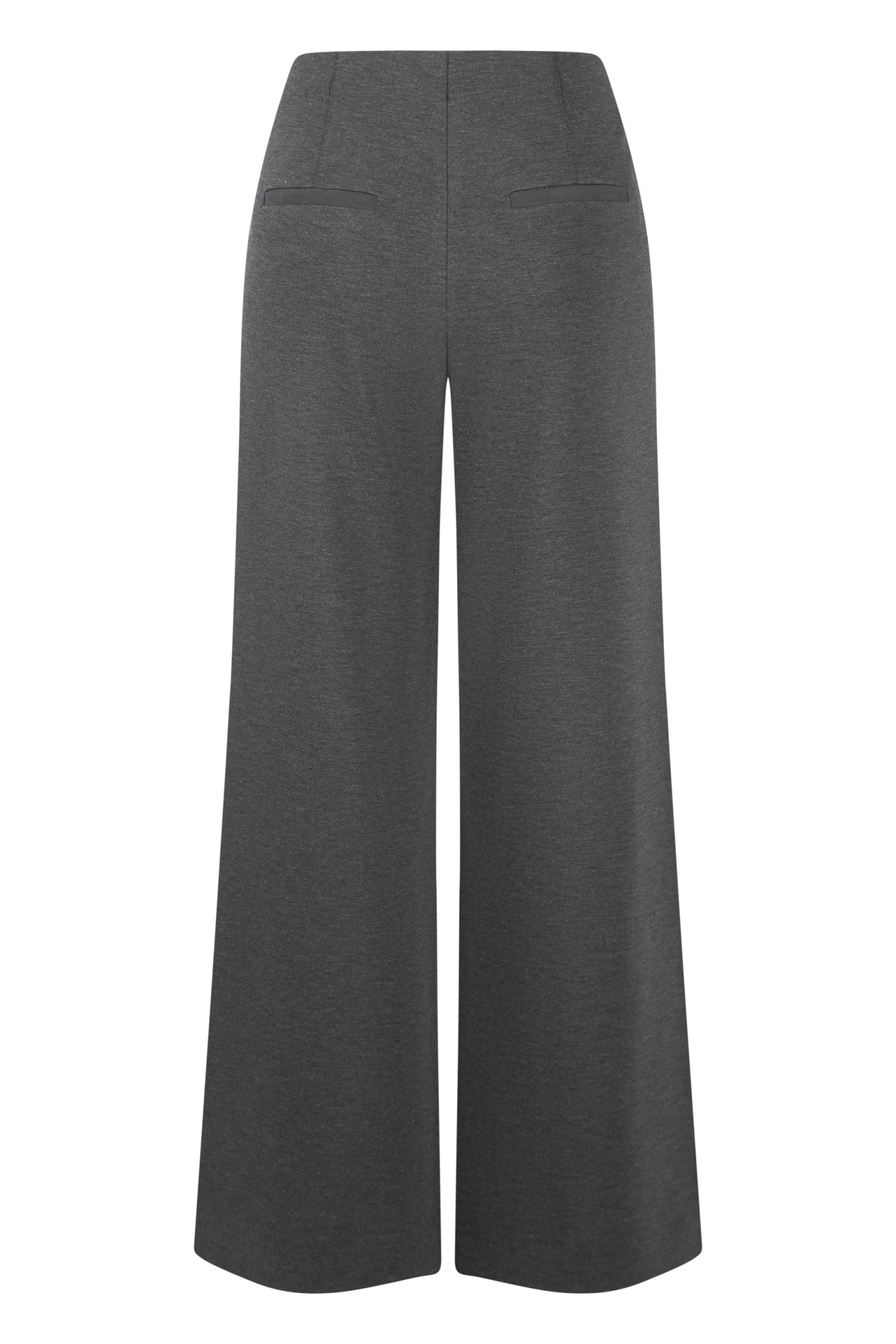 Seductive Wide Leg Grey Trousers