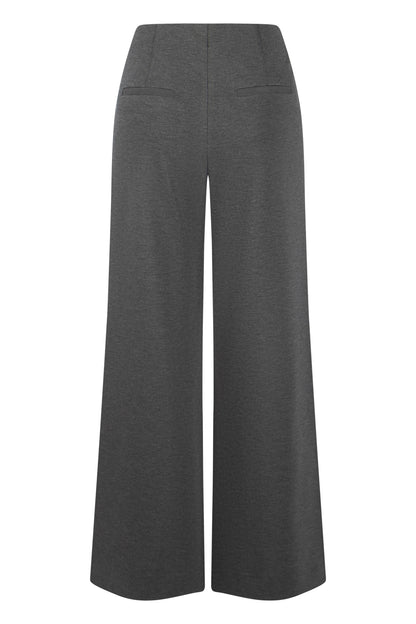 Seductive Wide Leg Grey Trousers