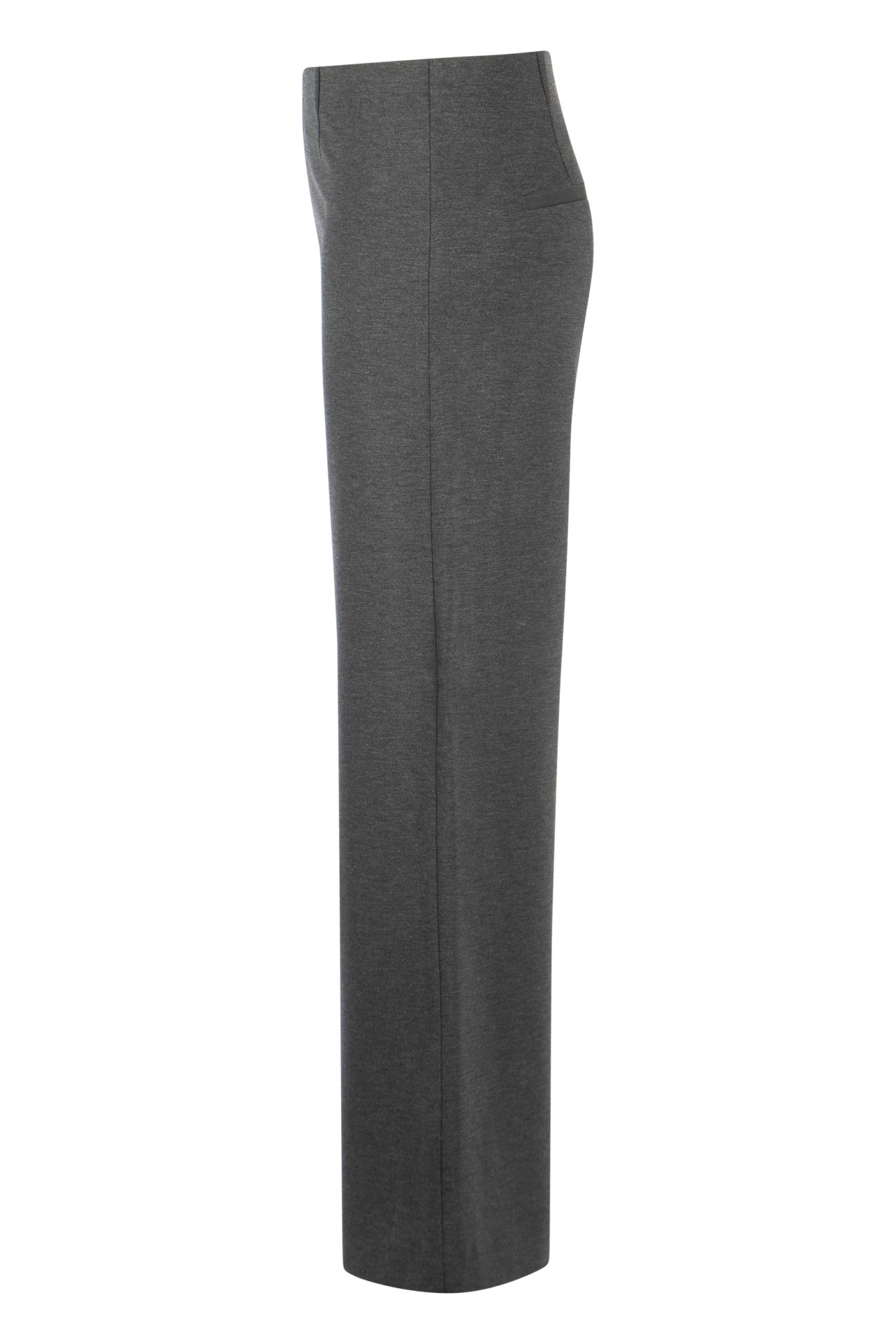 Seductive Wide Leg Grey Trousers