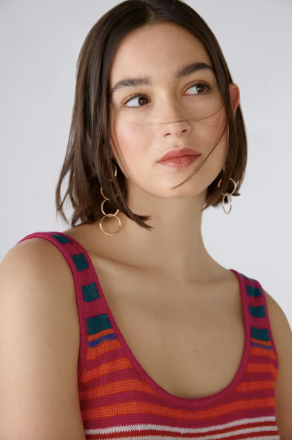 Striped Knit Tank - Oui