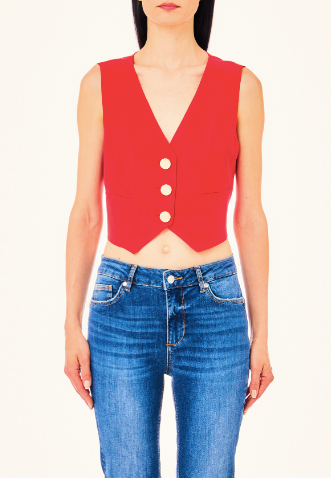 Red Cherry Vest - Liu Jo