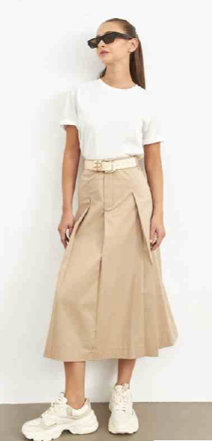 SOUL - Long Beige Skirt