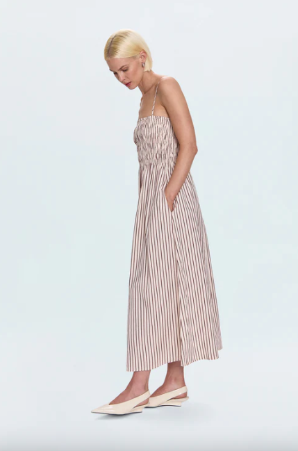 Sheer Bodice Dress - Pistola