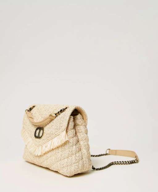 Twinset - Beige Rafia Jacquard Bag