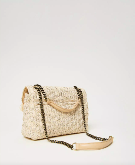 Twinset - Beige Rafia Jacquard Bag
