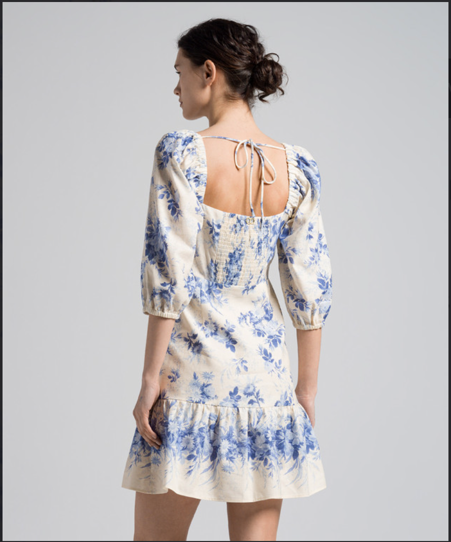 TWINSET - Ivory Blue Dress