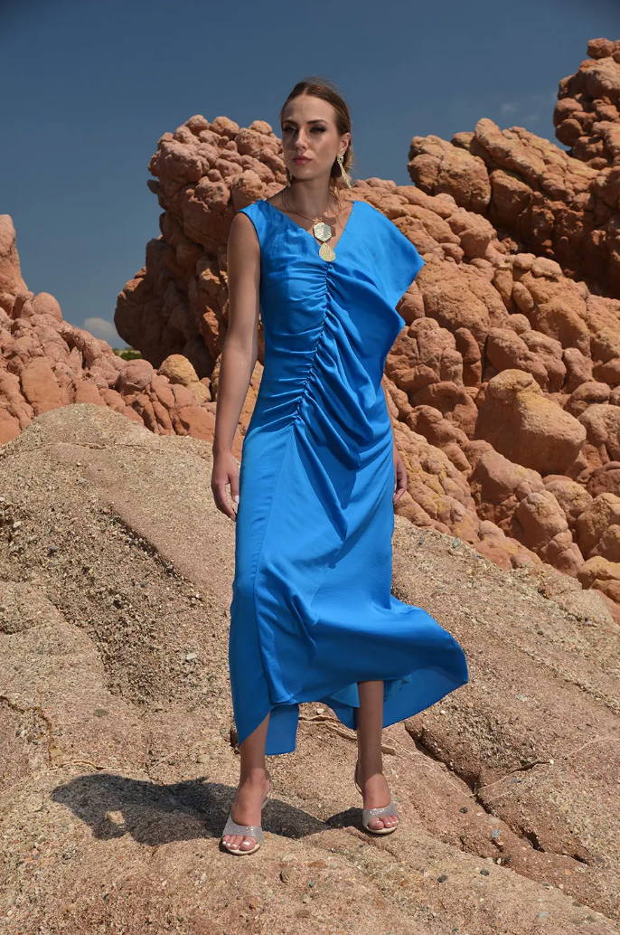 Ruffle Maxi Dress - Eleria Cortes