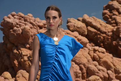 Ruffle Maxi Dress - Eleria Cortes