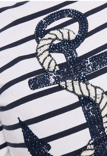 White Striped T-Shirt - Princess Goes Hollywood