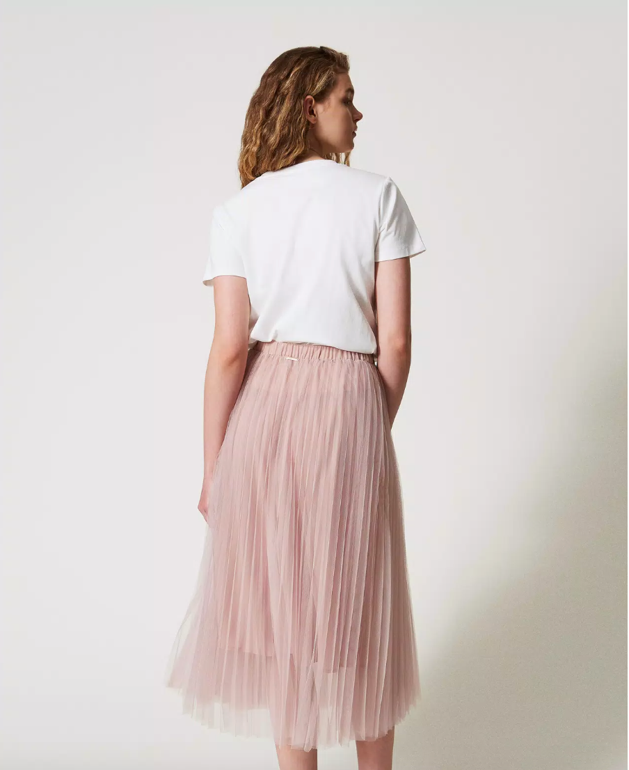Twinset - Long pleated tulle skirt