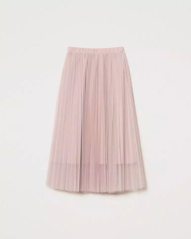 Twinset - Long pleated tulle skirt