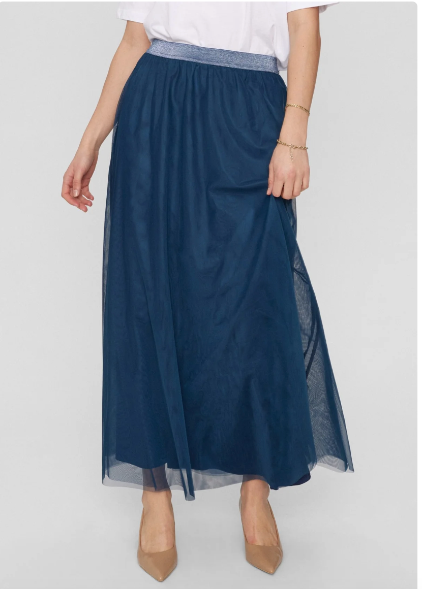 Numph - Nuea Maxi Blue Skirt