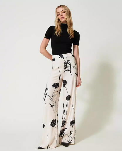 Floral Trousers - Twinset