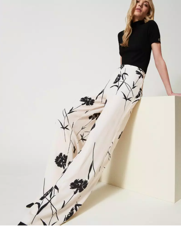 Floral Trousers - Twinset