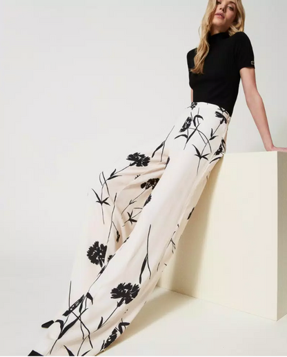 Floral Trousers - Twinset